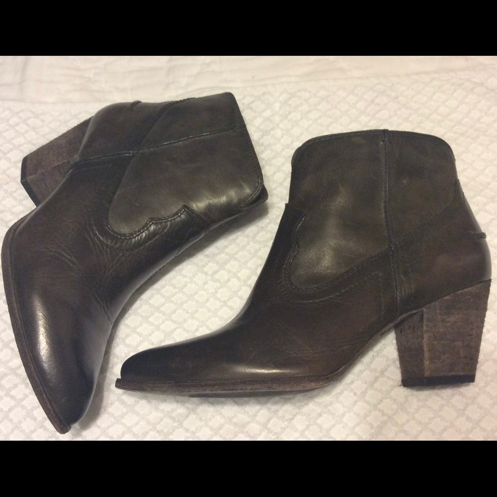 frye distressed leather boots